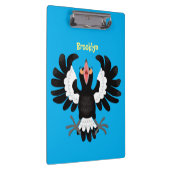 オーストラリアおもしろいのマグパイ漫画イラストレーション クリップボード (右)