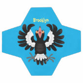 オーストラリアおもしろいのマグパイ漫画イラストレーション サッカーボール (フラット)