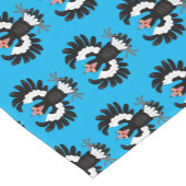 オーストラリアおもしろいのマグパイ漫画イラストレーション ショートテーブルランナー (コーナー)