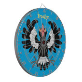 オーストラリアおもしろいのマグパイ漫画イラストレーション ダーツボード (正面左)