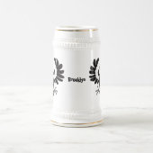 オーストラリアおもしろいのマグパイ漫画イラストレーション ビールジョッキ (中央)