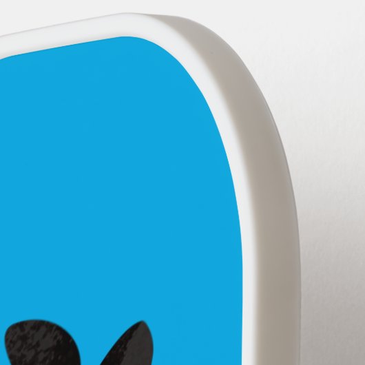 オーストラリアおもしろいのマグパイ漫画イラストレーション ピックルボールラケット (左詳細)