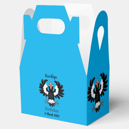 オーストラリアおもしろいのマグパイ漫画イラストレーション フェイバーボックス (オープン)