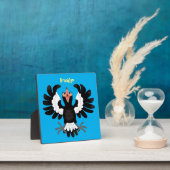 オーストラリアおもしろいのマグパイ漫画イラストレーション フォトプラーク (インサイチュ)