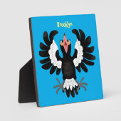 オーストラリアおもしろいのマグパイ漫画イラストレーション フォトプラーク (正面)