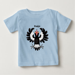 オーストラリアおもしろいのマグパイ漫画イラストレーション ベビーTシャツ