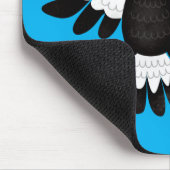 オーストラリアおもしろいのマグパイ漫画イラストレーション マウスパッド (コーナー)