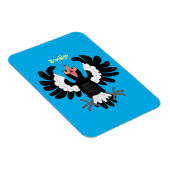 オーストラリアおもしろいのマグパイ漫画イラストレーション マグネット (右側)