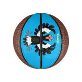 オーストラリアおもしろいのマグパイ漫画イラストレーション ミニバスケットボール (縦)