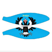 オーストラリアおもしろいのマグパイ漫画イラストレーション ミニバスケットボール (パネル)