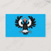 オーストラリアおもしろいのマグパイ漫画イラストレーション 名刺 (裏面)