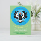 オーストラリアおもしろいのマグパイ漫画イラストレーション 招待状 (スタンド正面)