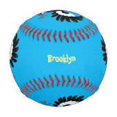 オーストラリアおもしろいのマグパイ漫画イラストレーション 野球ボール (正面)