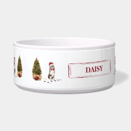 オーストラリアおもしろいの羊飼いクリスマス犬 ボウル