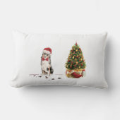 オーストラリアおもしろいの羊飼いクリスマス犬 ランバークッション (正面)