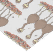 オーストラリアおもしろいのemuトリオ漫画イラストレーション ショートテーブルランナー (コーナー)