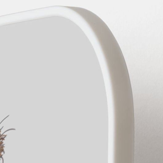 オーストラリアおもしろいのemuトリオ漫画イラストレーション ピックルボールラケット (左詳細)