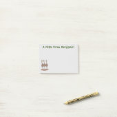 オーストラリアおもしろいのemuトリオ漫画イラストレーション ポストイット (デスク上)