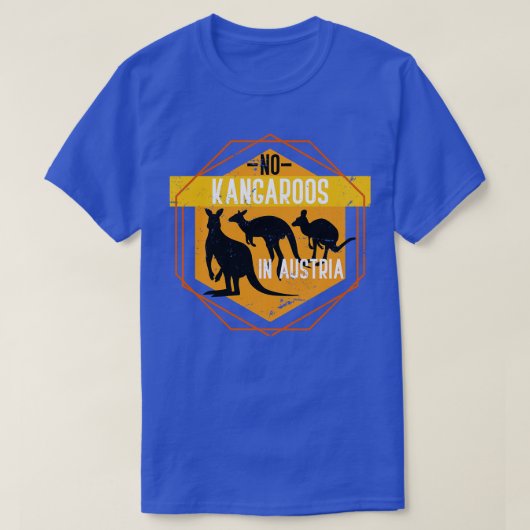 オーストラリアおもしろいギフトKangaroo Tシャツ (デザイン正面)