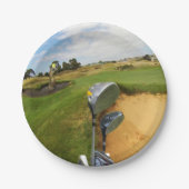 オーストラリアおもしろいゴルフデザイン、紙パーティープレート ペーパープレート (正面)