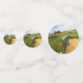 オーストラリアおもしろいゴルフデザイン、誕生日紙吹雪 コンフェッティ (裏面)