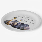 オーストラリアおもしろいダリッヒイラストレーション ペーパープレート (アングル)