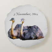 オーストラリアおもしろいダリッヒイラストレーション ラウンドクッション (裏面)