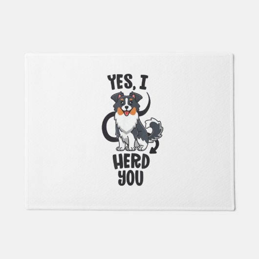 オーストラリアおもしろい羊飼い母ギフトオーストラリアYesI H ドアマット (正面)