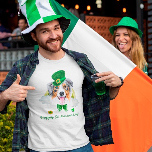 オーストラリアおもしろい羊飼い金ゴールド聖パトリックスの日 Tシャツ
