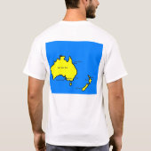 オーストラリアおよびニュージーランド Tシャツ (裏面)