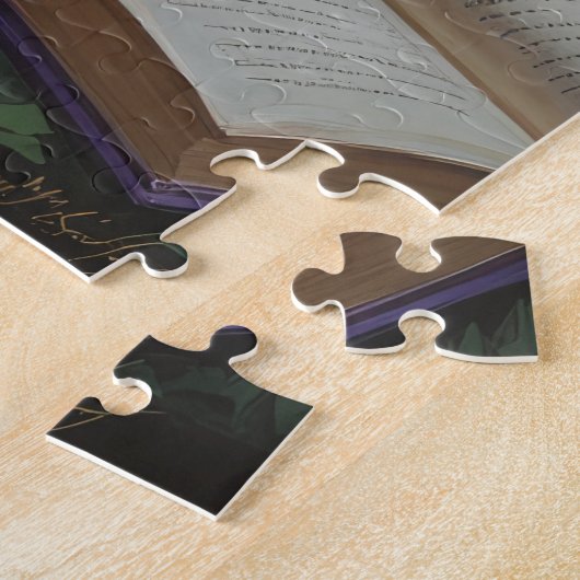 オーストラリアお洒落牛ハロウィン絵を描ズ ジグソーパズル (側面)