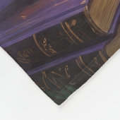 オーストラリアお洒落牛ハロウィン絵を描ズ フリースブランケット (角)