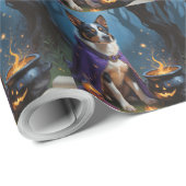 オーストラリアお洒落牛ハロウィン絵を描ズ ラッピングペーパー (ロールコーナー)