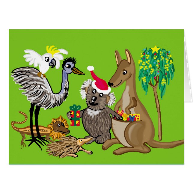 オーストラリアからのクリスマスの挨拶 (正面横)