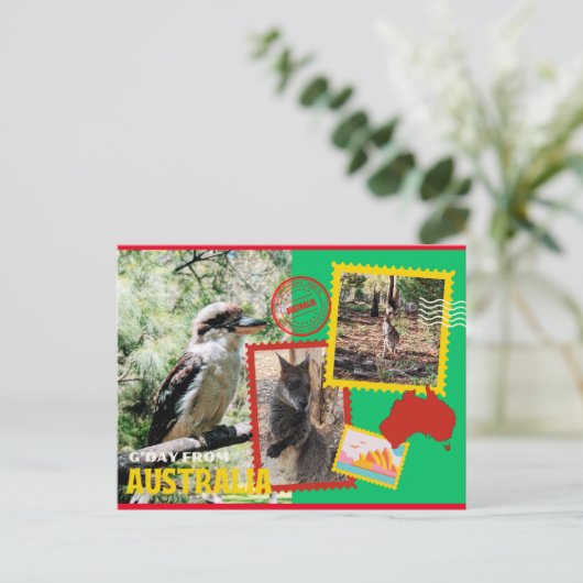 オーストラリアからのグデイ ポストカード (スタンド正面)