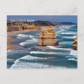 オーストラリアからの挨拶ビーチ葉書 ポストカード (正面)