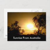 オーストラリアから見る日の出 ポストカード ポストカード (正面/裏面)