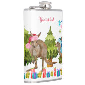 オーストラリアかわいいカンガルーのクリスマス フラスク (右)