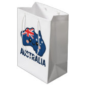 オーストラリアかわいいフュージョンはっきりした- & Adorable ミディアムペーパーバッグ (裏面アングル)