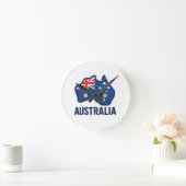 オーストラリアかわいいフュージョンはっきりした- & Adorable ラウンド壁時計 (ホーム)