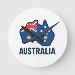 オーストラリアかわいいフュージョンはっきりした- & Adorable ラウンド壁時計