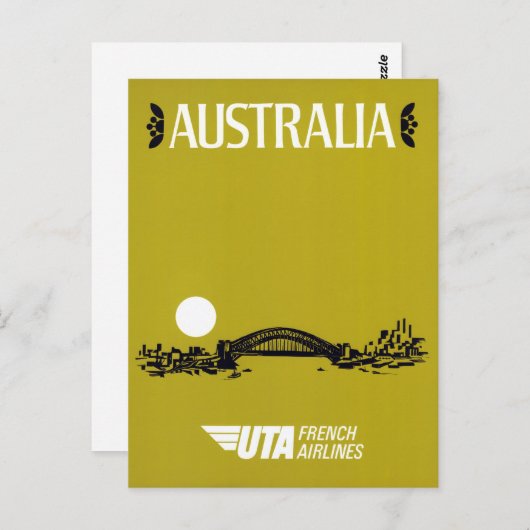 オーストラリアが古代旅行のポスターを復元 ポストカード (正面/裏面)