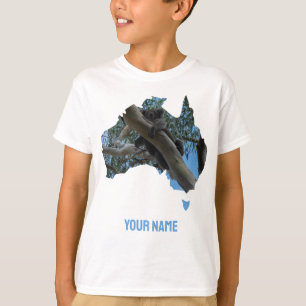 オーストラリアが木に美しいコアラを形 過去記事 Tシャツ