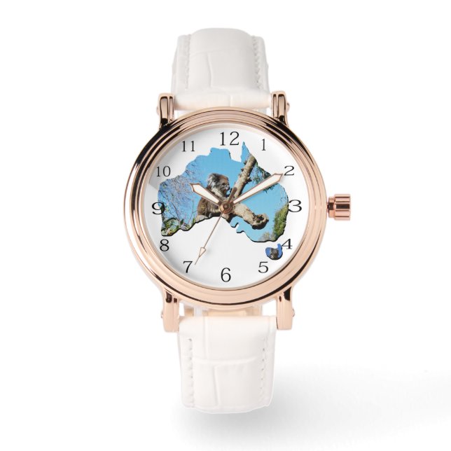 オーストラリアここはコアラの国だ 腕時計 (正面)