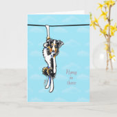 オーストラリアつるシェパードインザウ勇気付けられる カード (黄色い花)