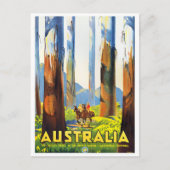 オーストラリアで最も高い木のヴィンテージ旅行 ポストカード (正面)