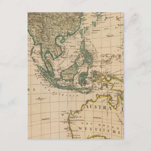 オーストラリアとアジア ポストカード (正面)