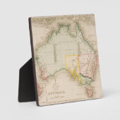 オーストラリアとニュージーランドの地図 フォトプラーク (正面)
