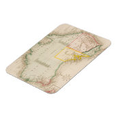 オーストラリアとニュージーランドの地図 マグネット (左側)