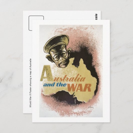 オーストラリアと戦争 ポストカード (正面/裏面)